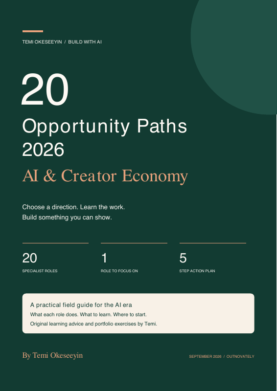 20 Opportunity Paths in the AI & Creator Economy cover